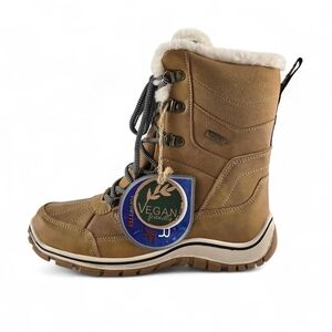 NWT Romika Women's Waterproof Winter Snow Boots Faux Fur Lined TopDry Tan EU 38